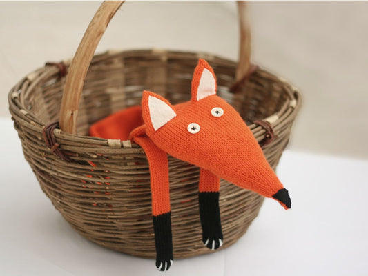 Sciarpa volpe arancione