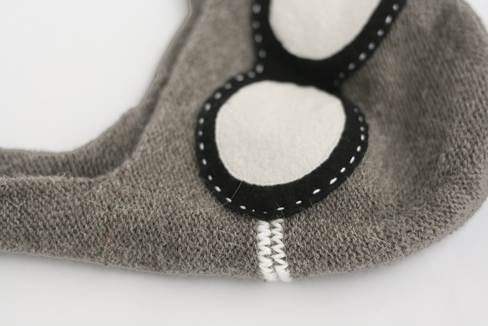 Berretto pilota in colore grigio da bambino o adulto